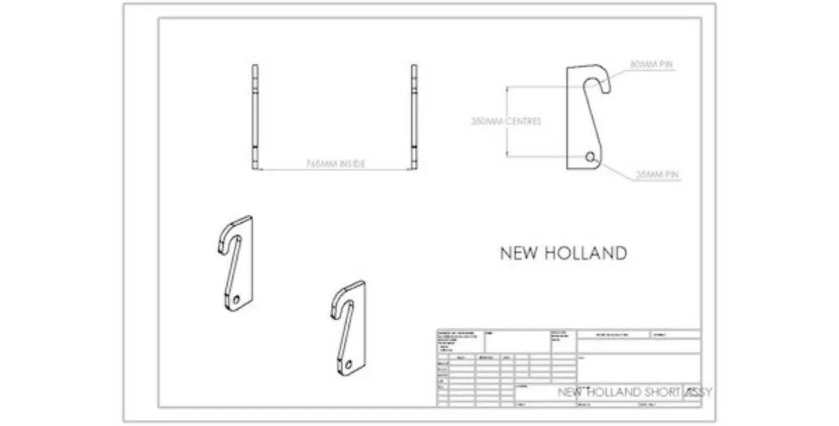 Loader bracket for New Holland - Image 2