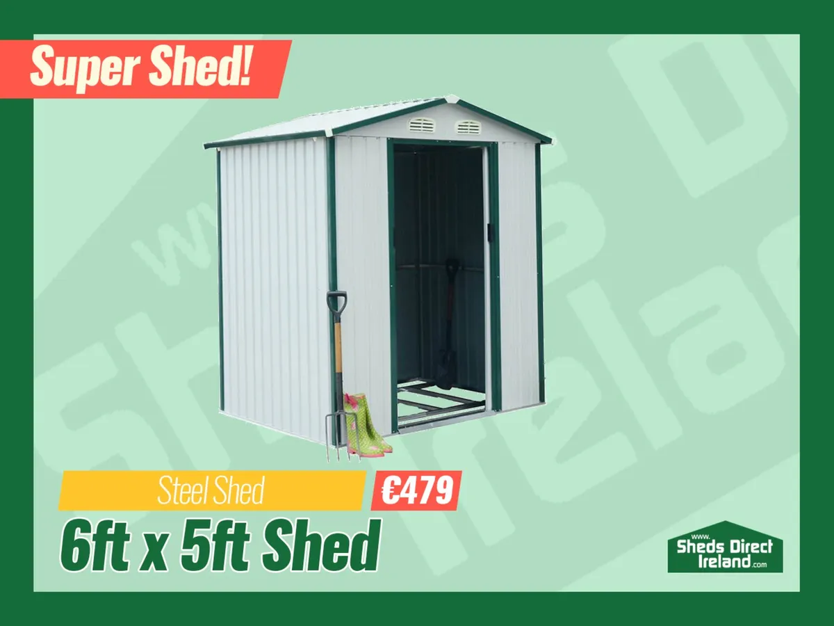 6ft x 5ft Steel Shed