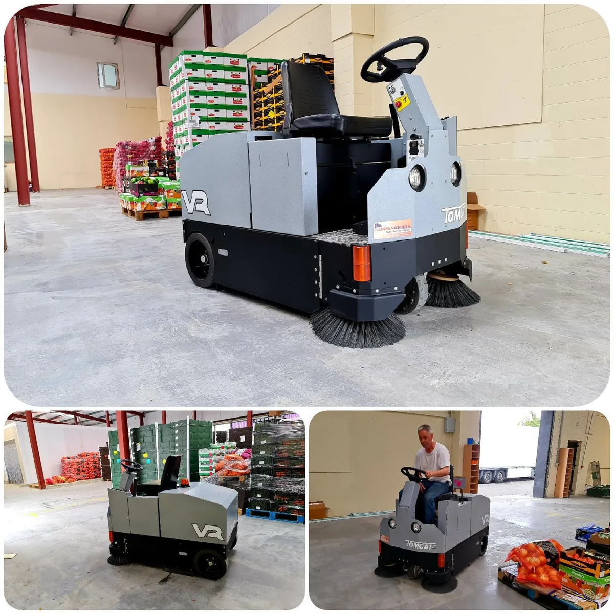 Tomcat VR Sweeper - warehouse/yard/carpark