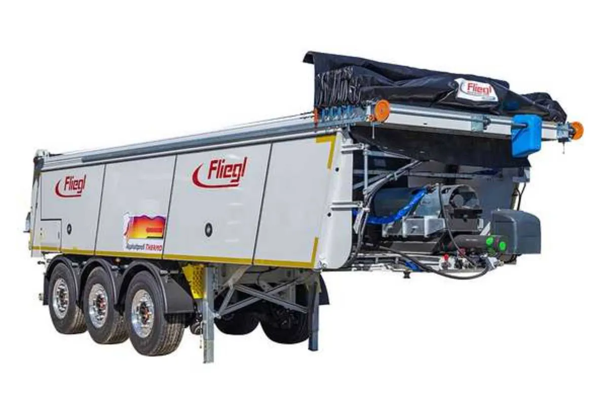 Fliegl Insulated Asphalt Push-Off Ejector Trailer - Image 3