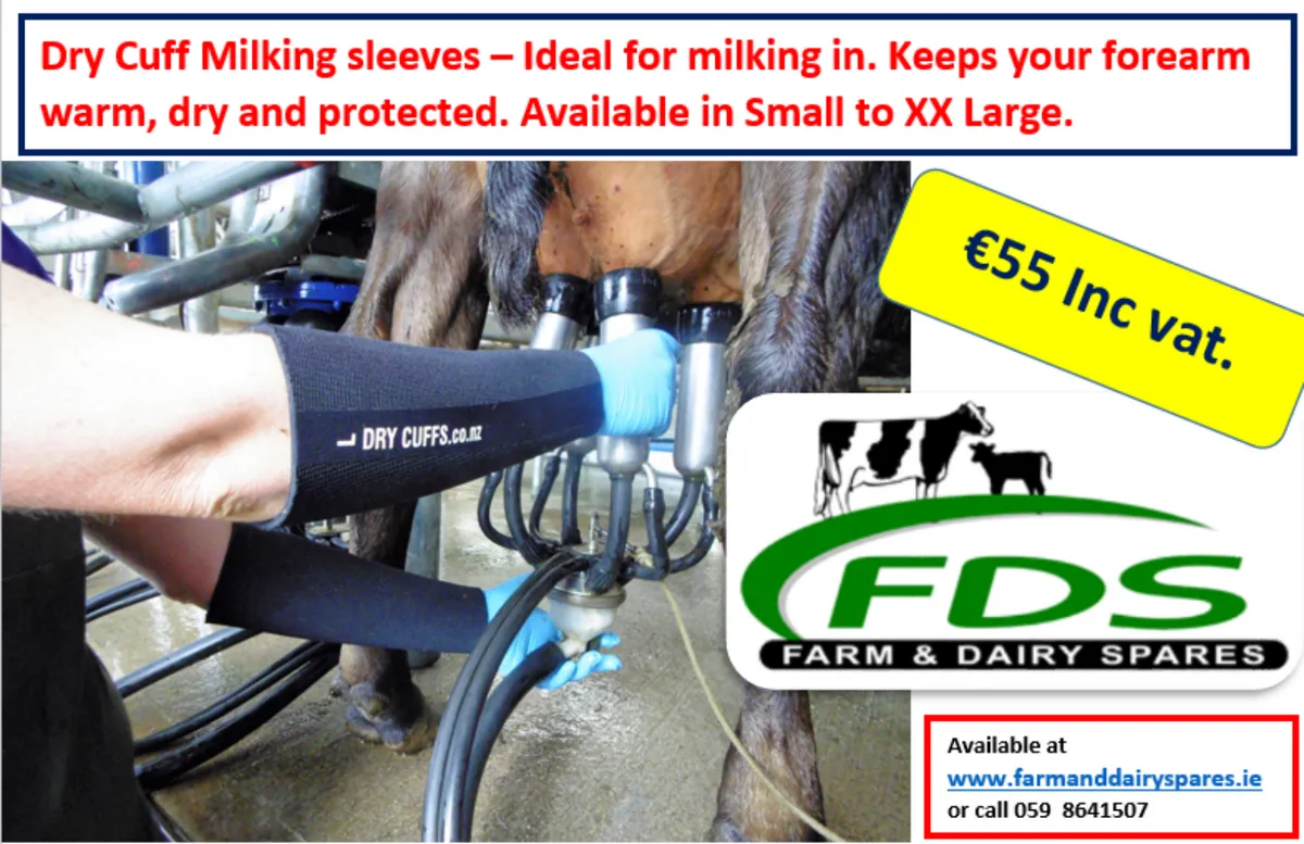 Dry Cuffs Milking Sleeves for sale at FDS