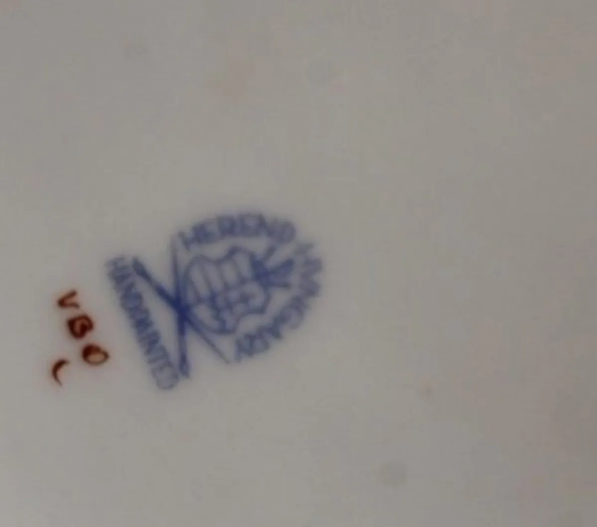 Very rare Herend ashtray with metal insert - Image 3