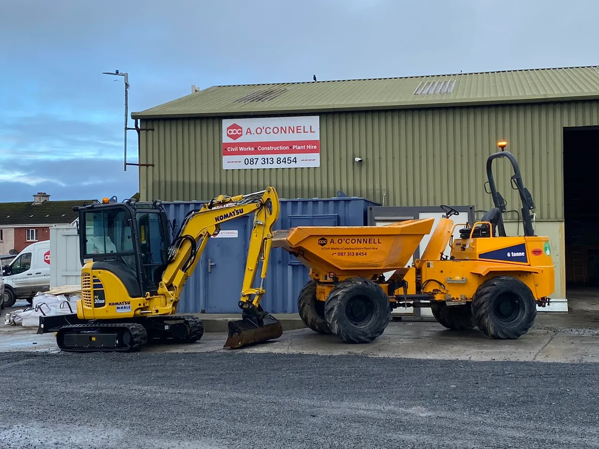 3 TON EXCAVATORS SELF DRIVE HIRE