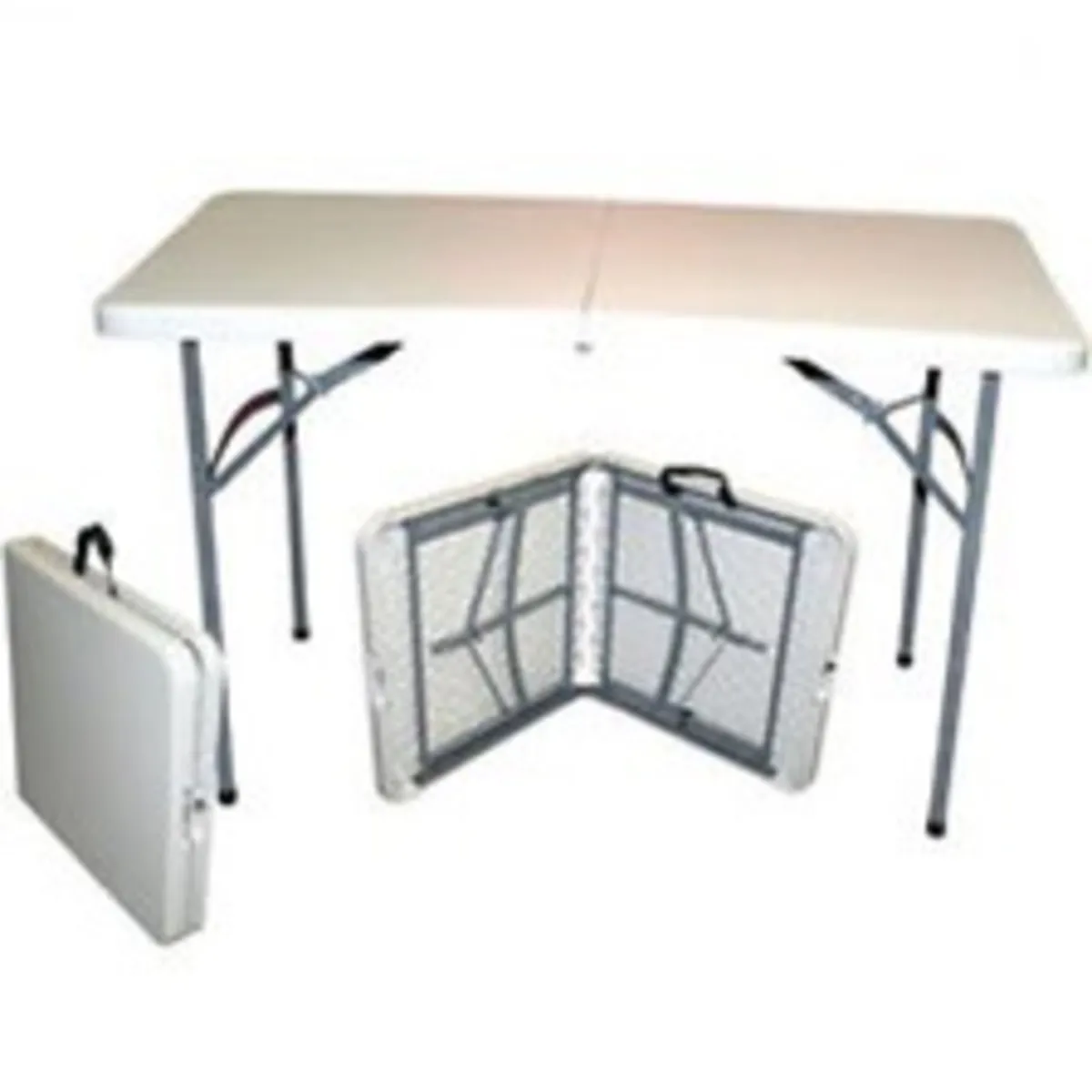 New 3ft 4ft 5ft 6ft 8ft Folding Trestle Tables - Image 2