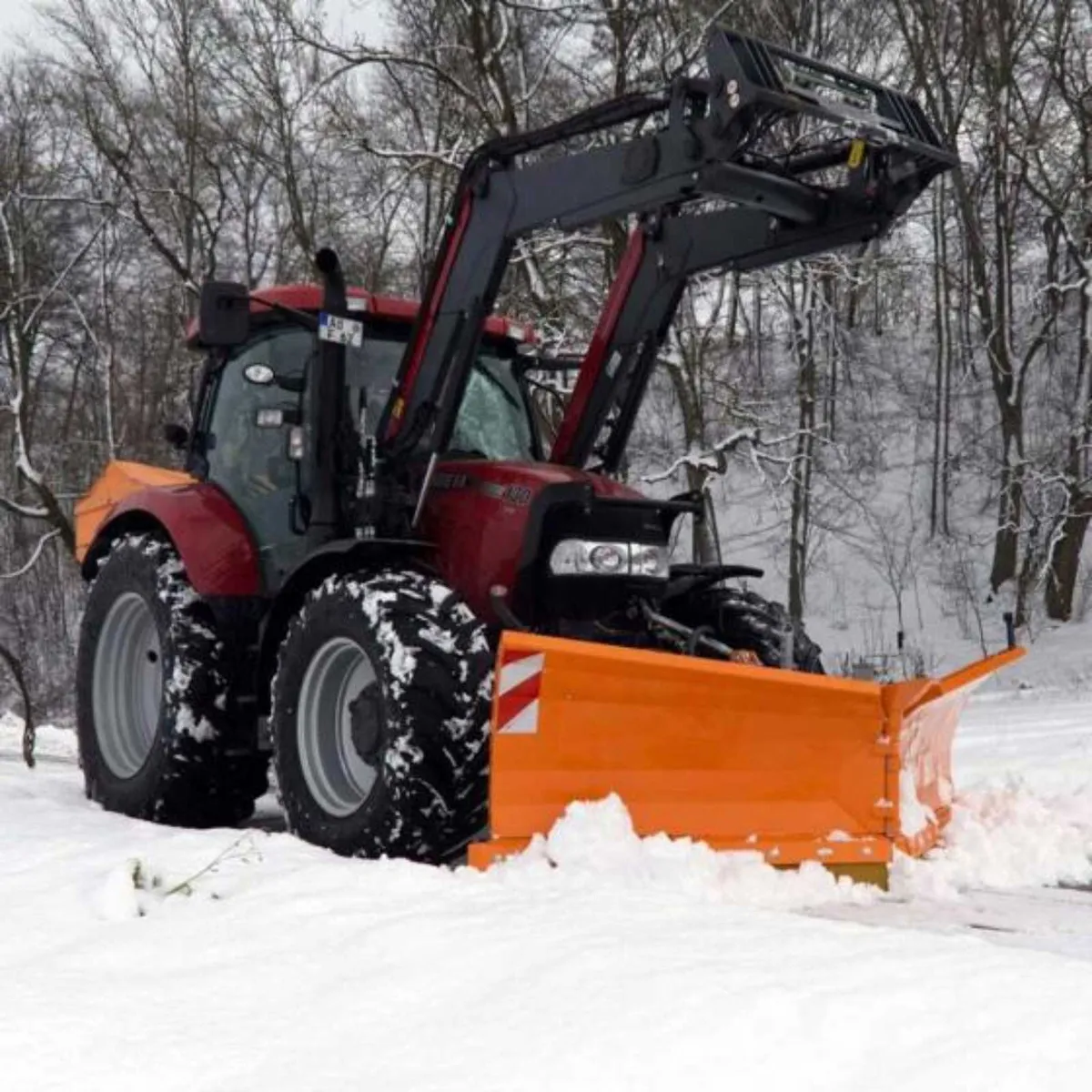 Fliegl V-shaped snow plough Galvanised + Painted - Image 1