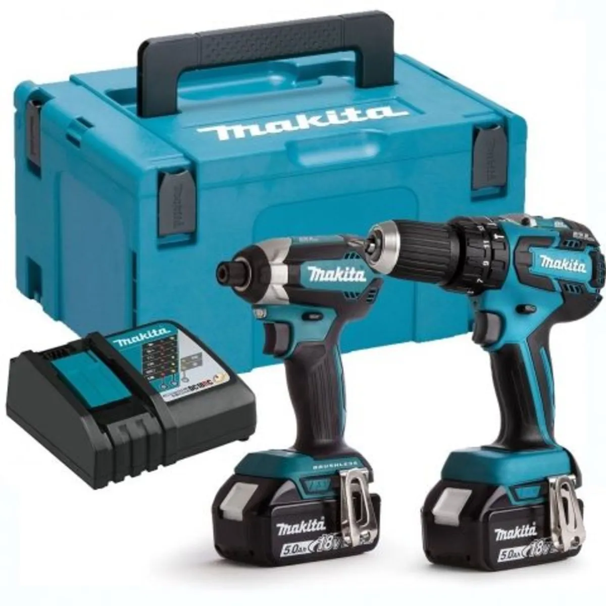 Makita  18V Combi Impact Twin Kit - Image 1