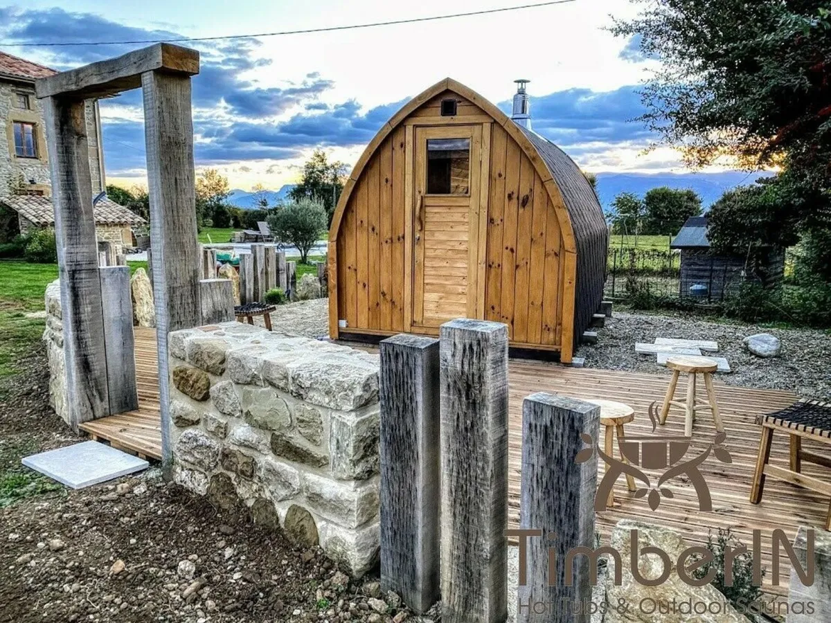 Outdoor Garden Saunas for sale - Barrel saunas - Image 1