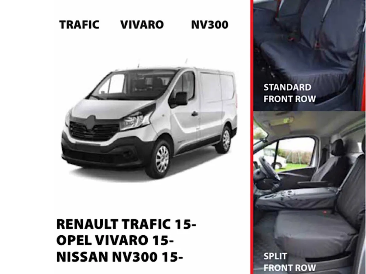 Vivaro/Trafic/NV300 Seat Covers..Free Delivery - Image 1
