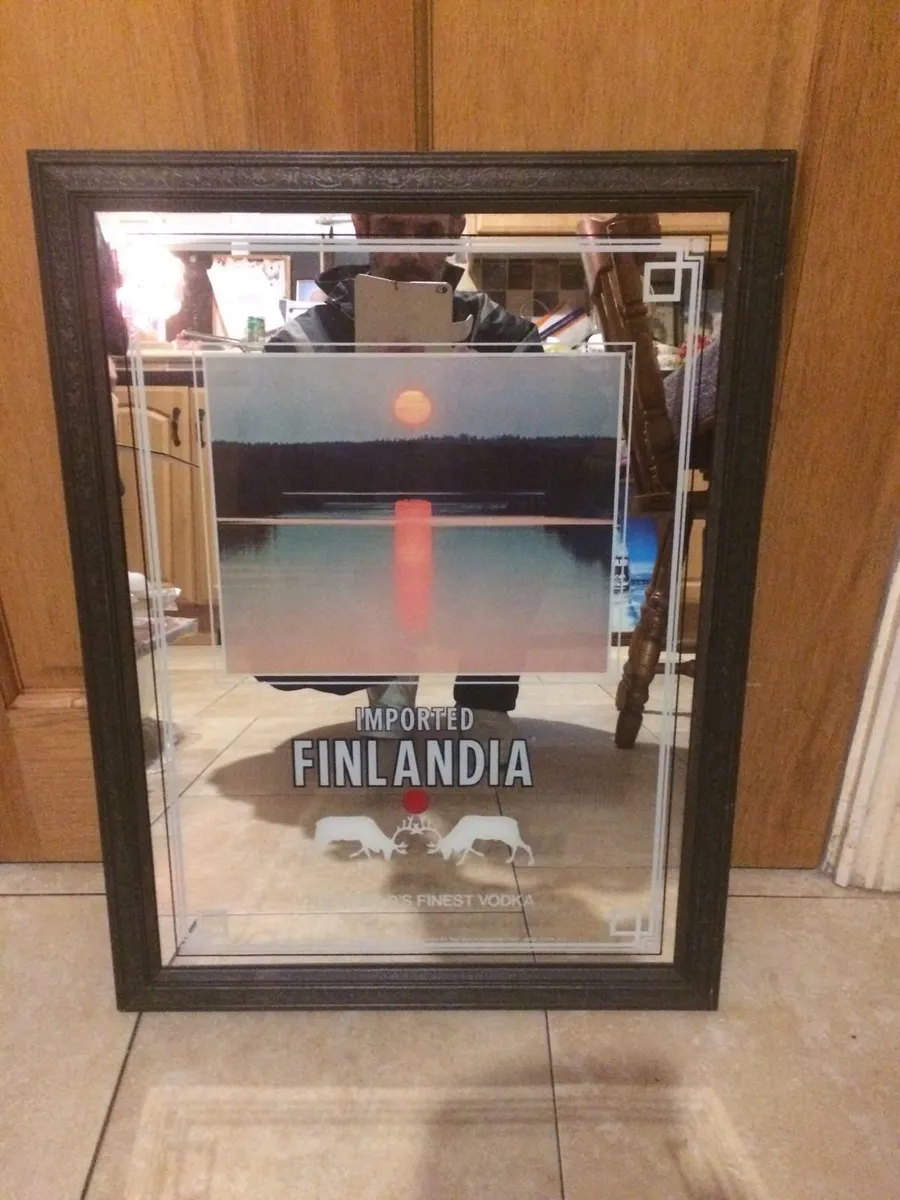 finlandia vodka pub mirror original