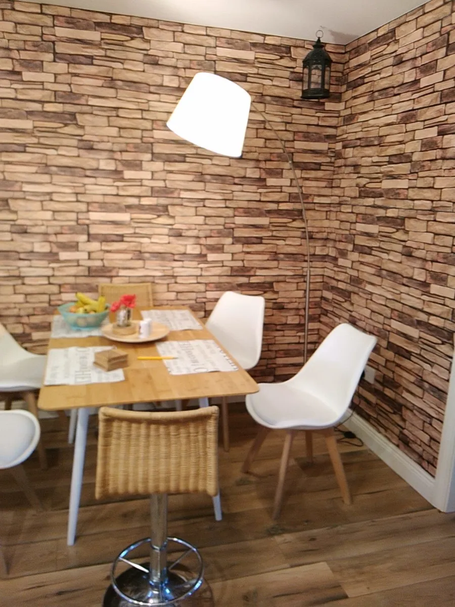 Tile,stone,brick Effect 3D PVC Wall panels - Image 3