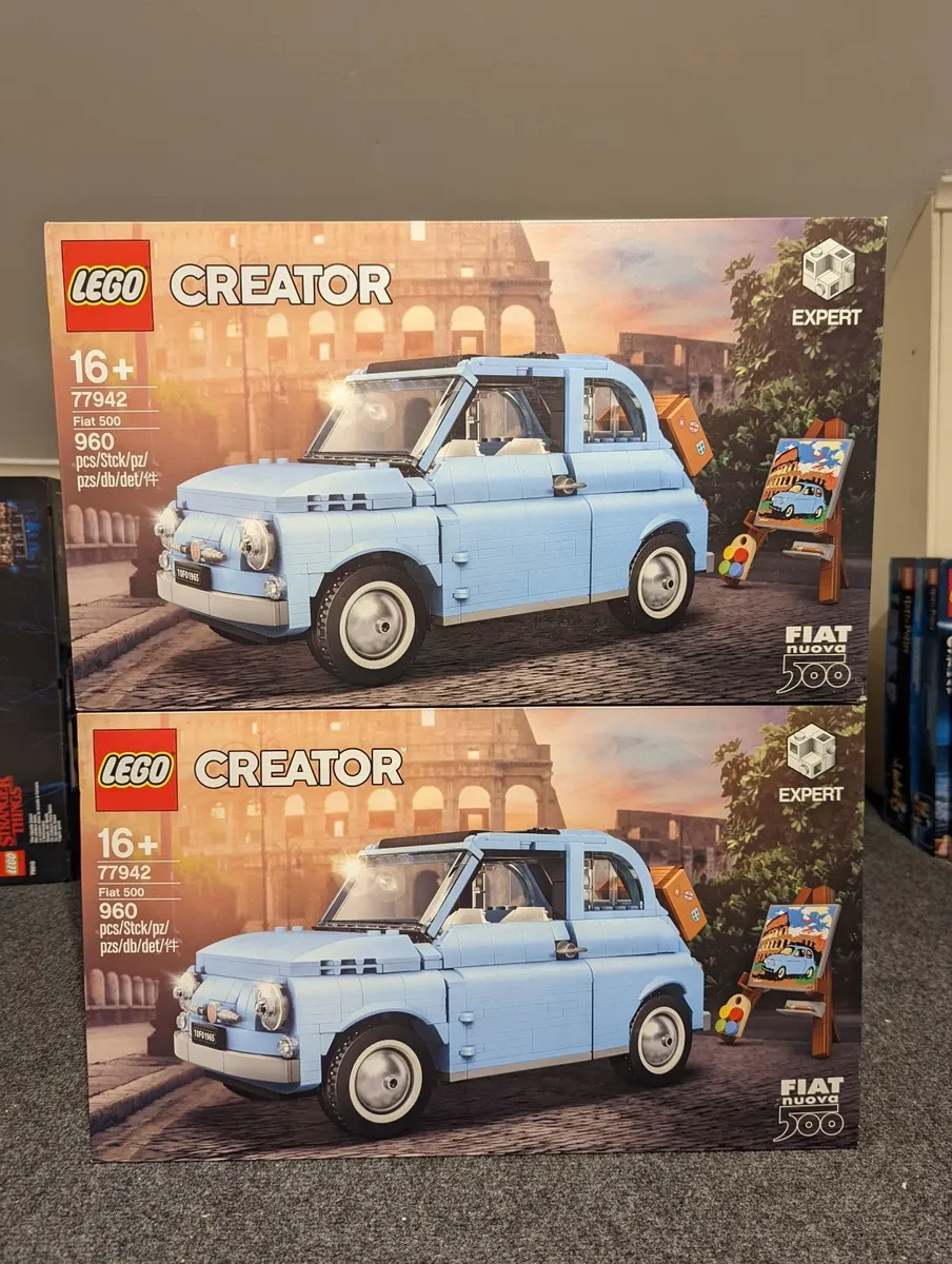 Lego Creator Expert Fiat 500 Light Blue Limited Ed