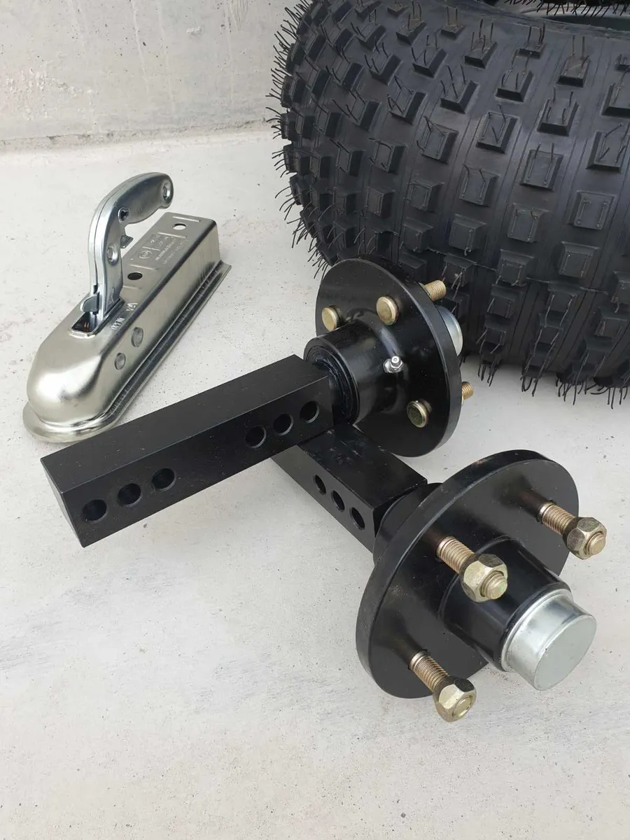 ATV Trailer - Kit Wheels, Hubs & Stubs, Coupling - Image 3