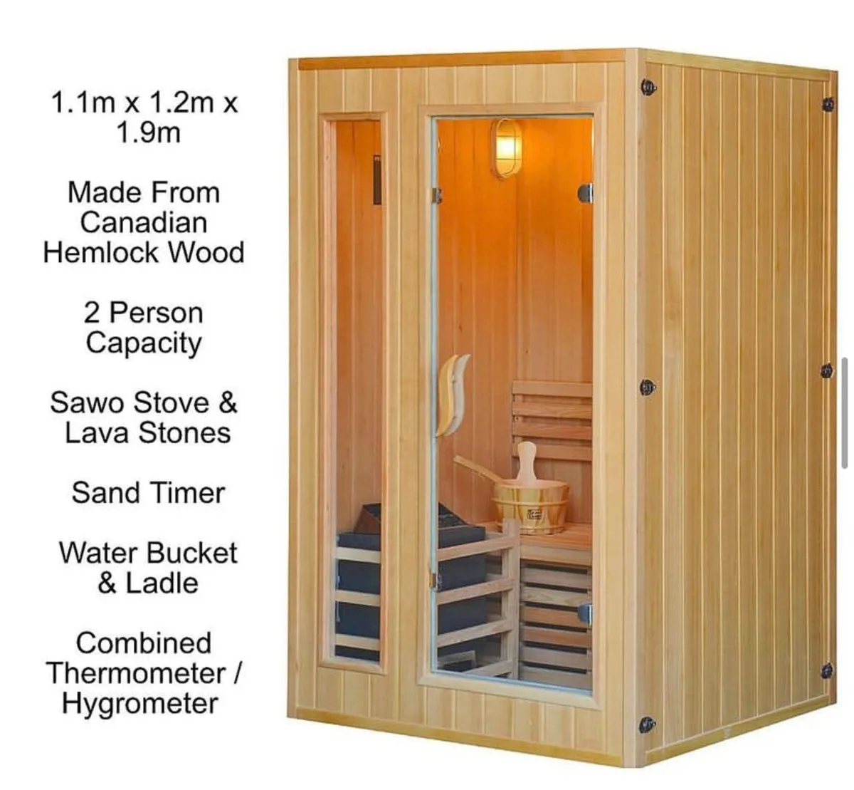 Sauna | Premium Finnish Sauna (New in box) - Image 3