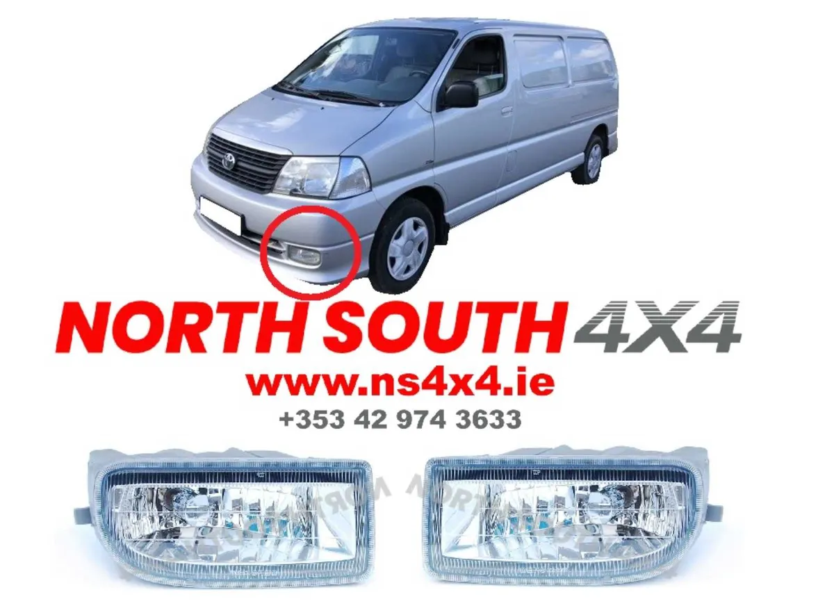 Toyota Hiace front fog lamps 2007-2021 - Image 1