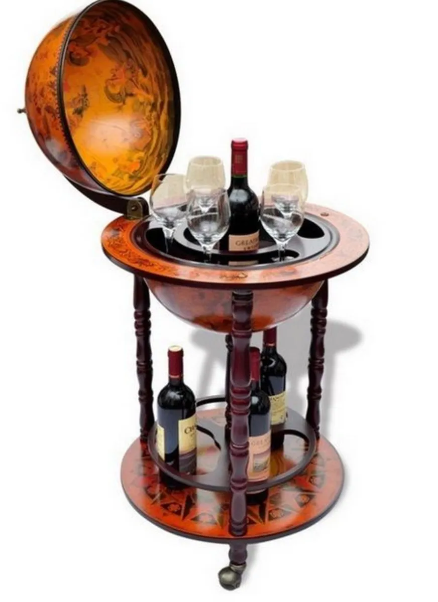 DRINKS TROLLEY GLOBE - Image 1