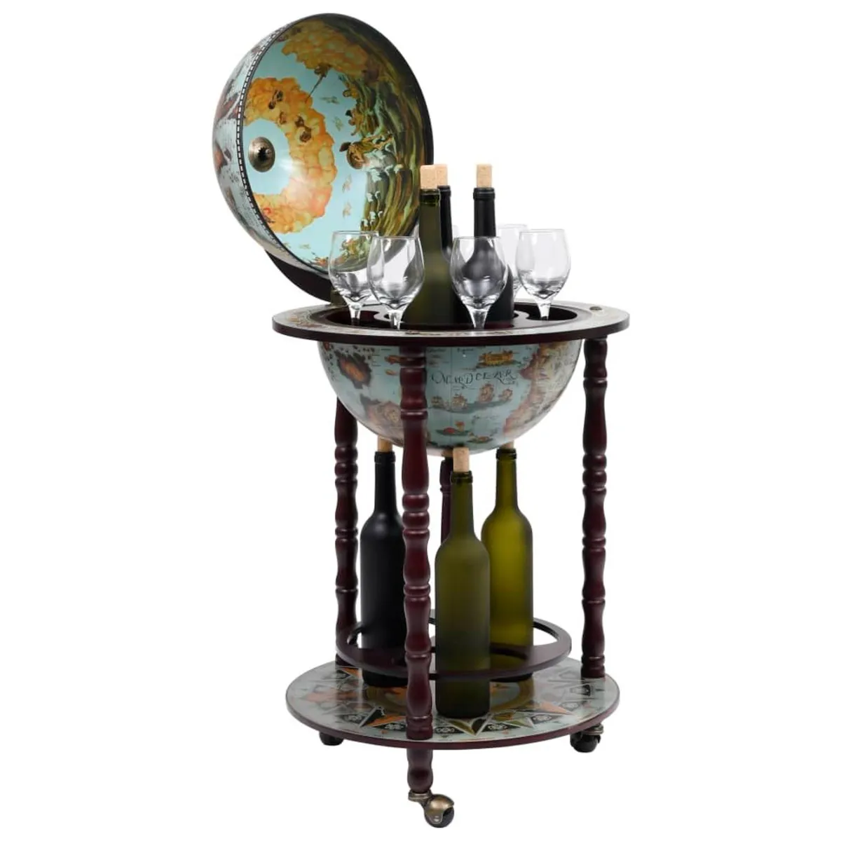 DRINKS TROLLEY GLOBE - Image 3