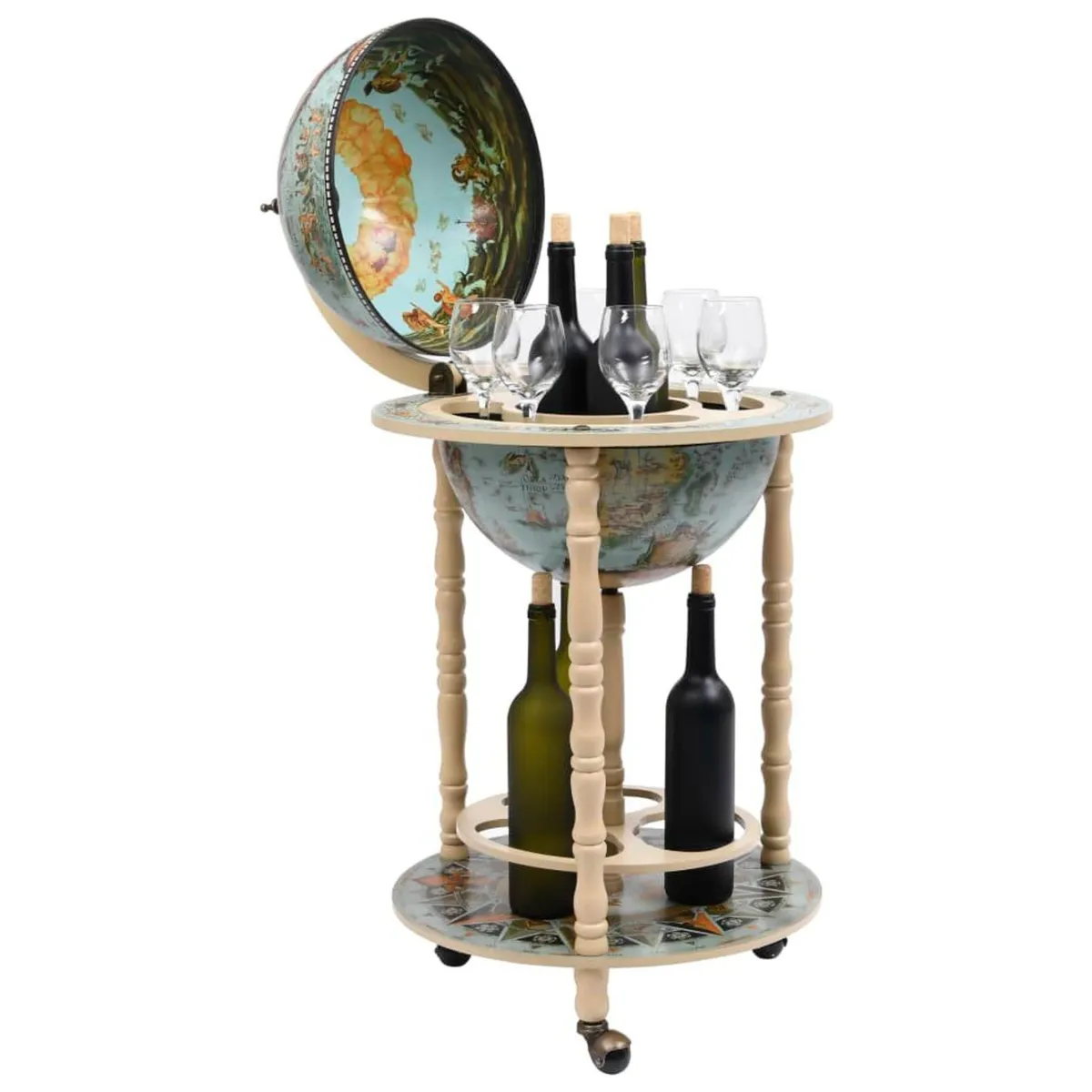 DRINKS TROLLEY GLOBE - Image 4