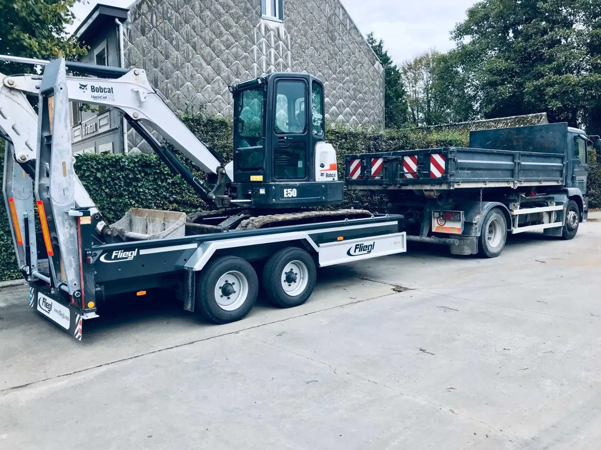 Fliegl 10.5T plant trailer - ultra low bed