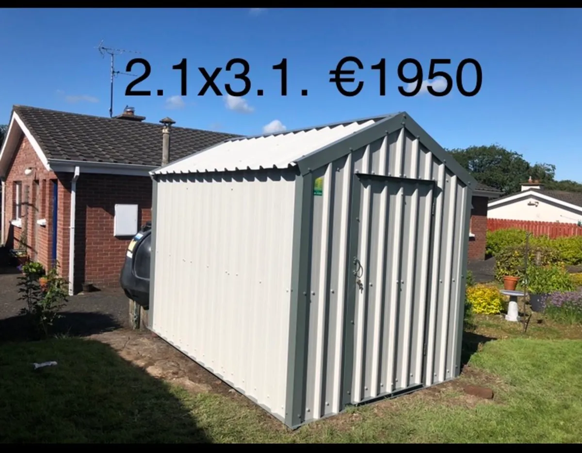 Steel garden sheds