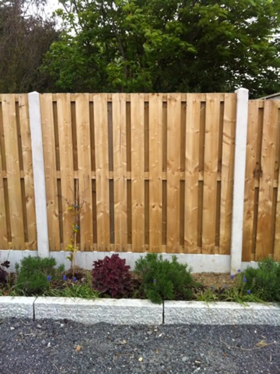 Concrete post and panel fencing - Image 2