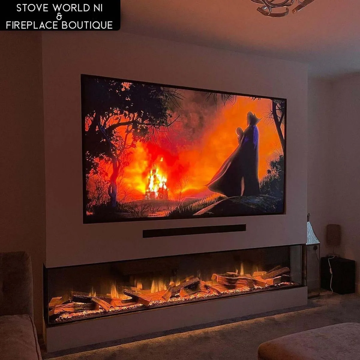 ELECTRIC MEDIA WALL FIRES NI -FREE DELIVERY - Image 2