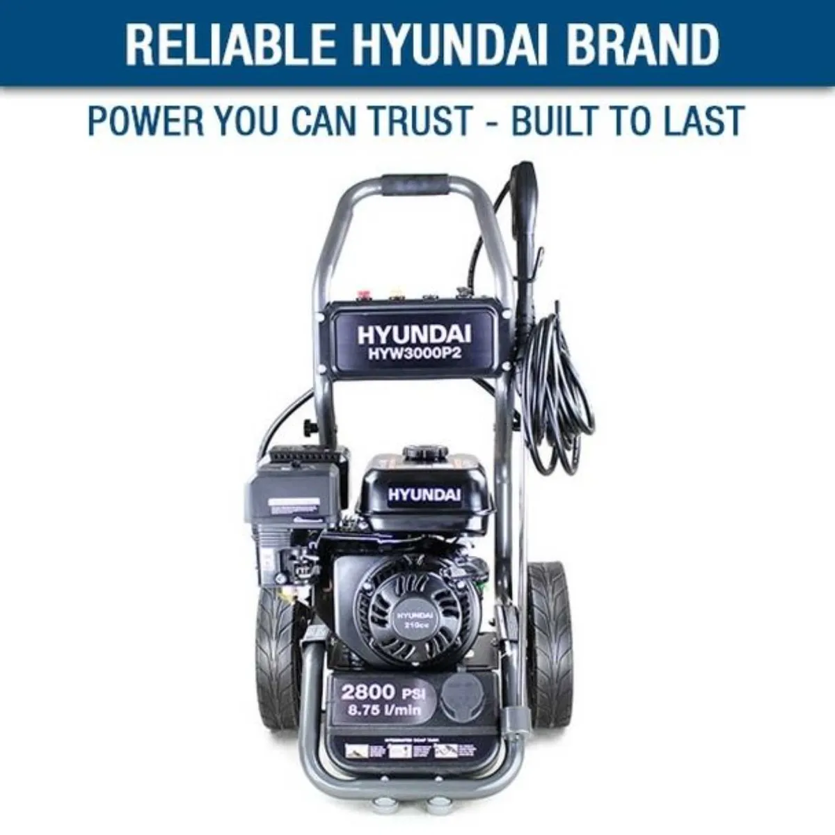 Hyundai 2800psi Petrol Pressure Washer - Image 2