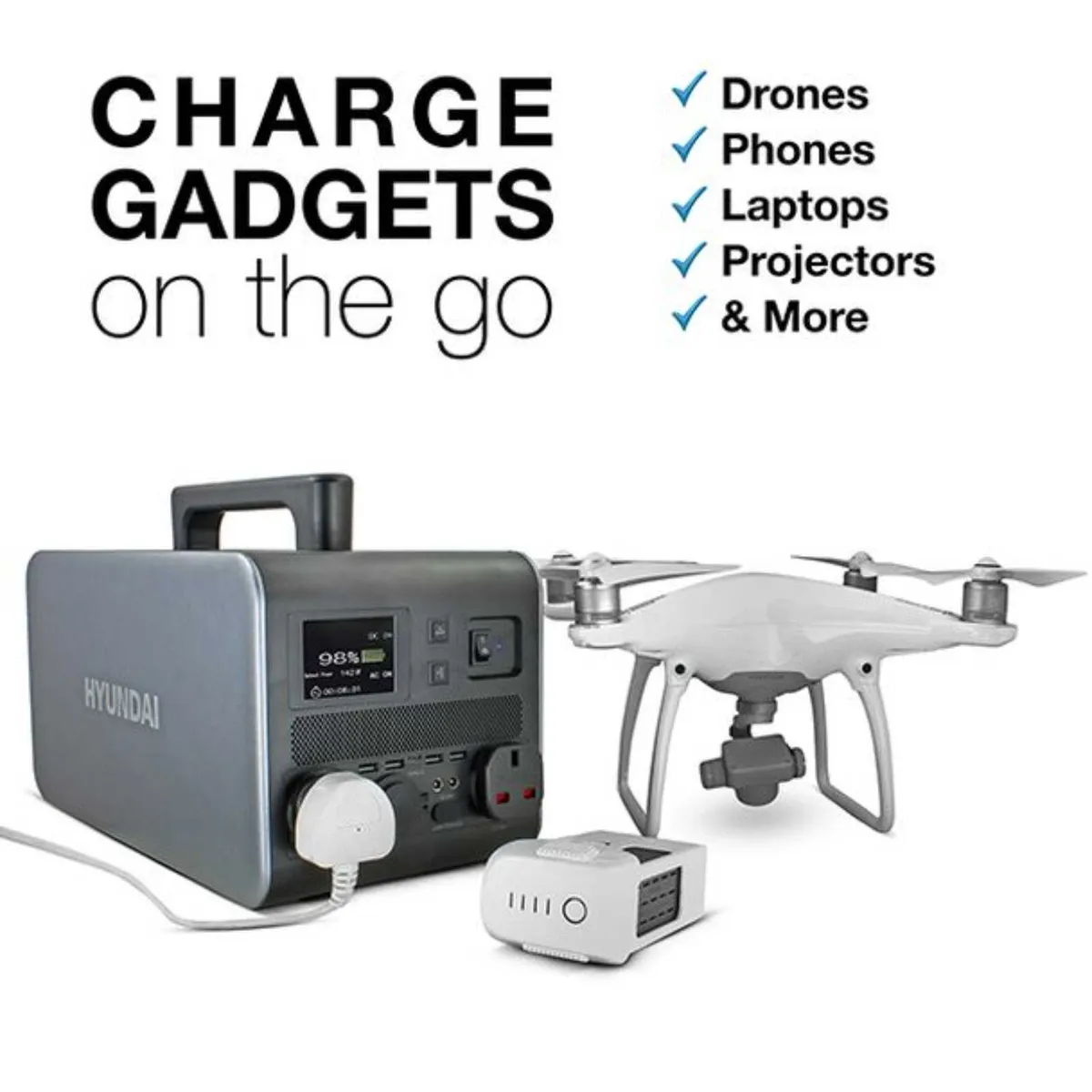 Hyundai 2000W / 2KW Portable Power Station - Image 3