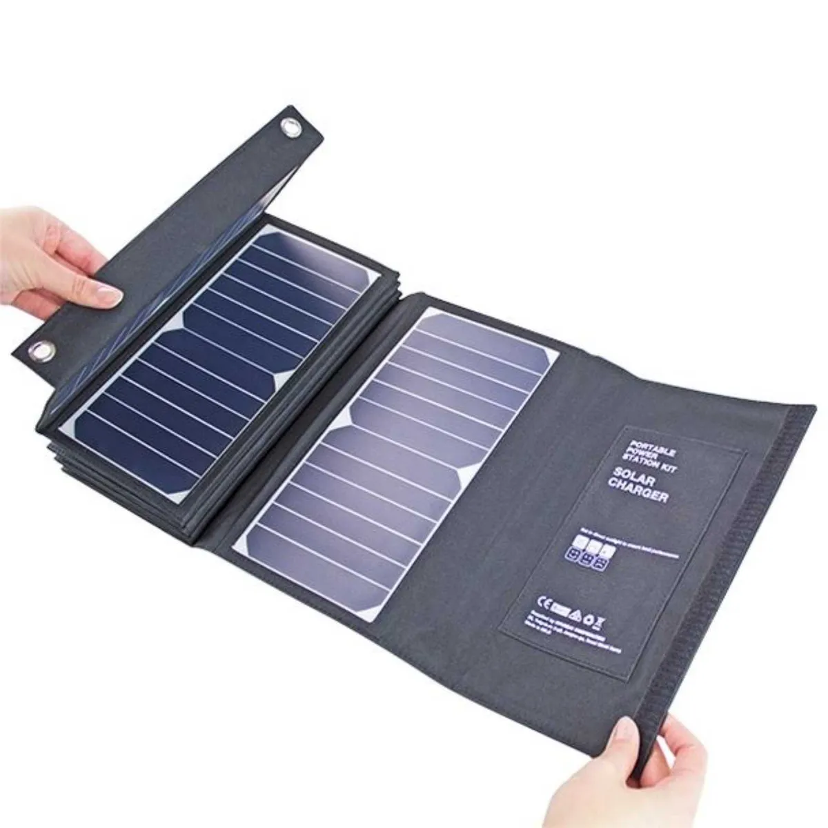 Hyundai 60W Foldable USB Solar Charger - Image 1