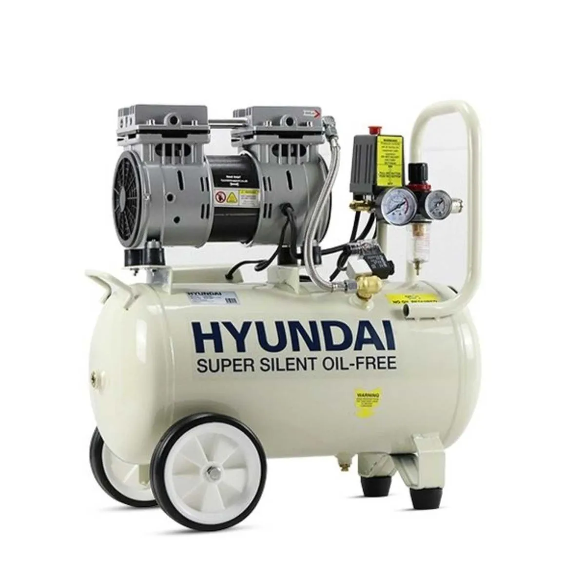 Hyundai 24L Silent Air Compressor (5.2CFM/100psi) - Image 1