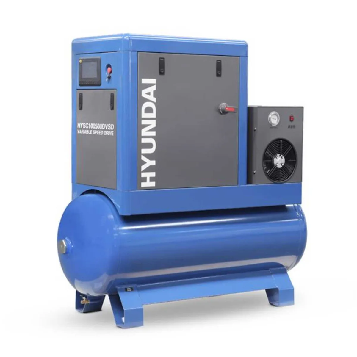 Hyundai 10hp 500L  Screw Air Compressor - Image 1