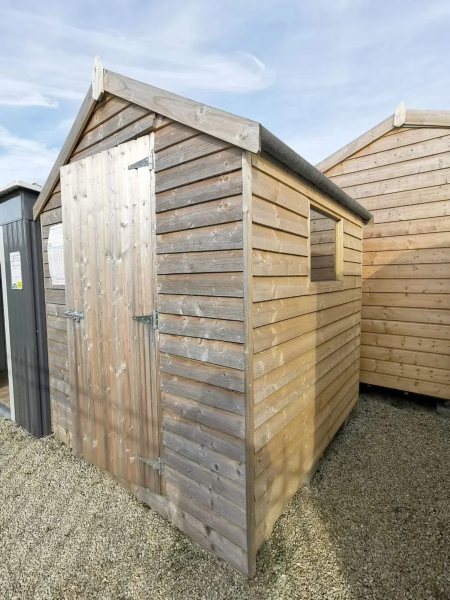 6ft x 6ft Rustic Wooden Shed - Image 1