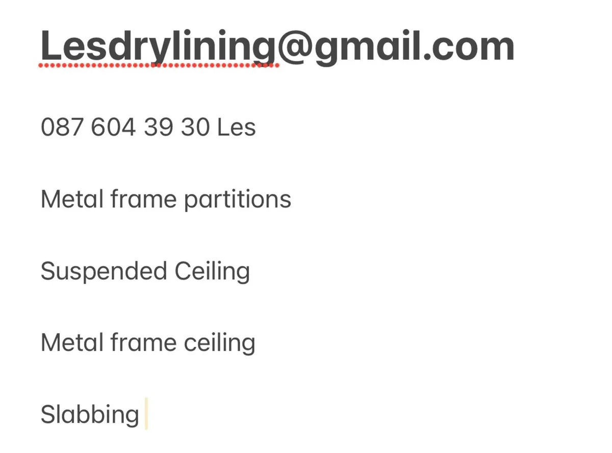 Les-Drylining / Mf ceiling / slabbing / partitions - Image 2