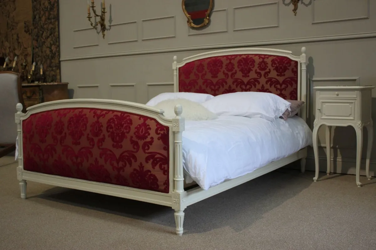 French Shabby Chic corbeille double bed