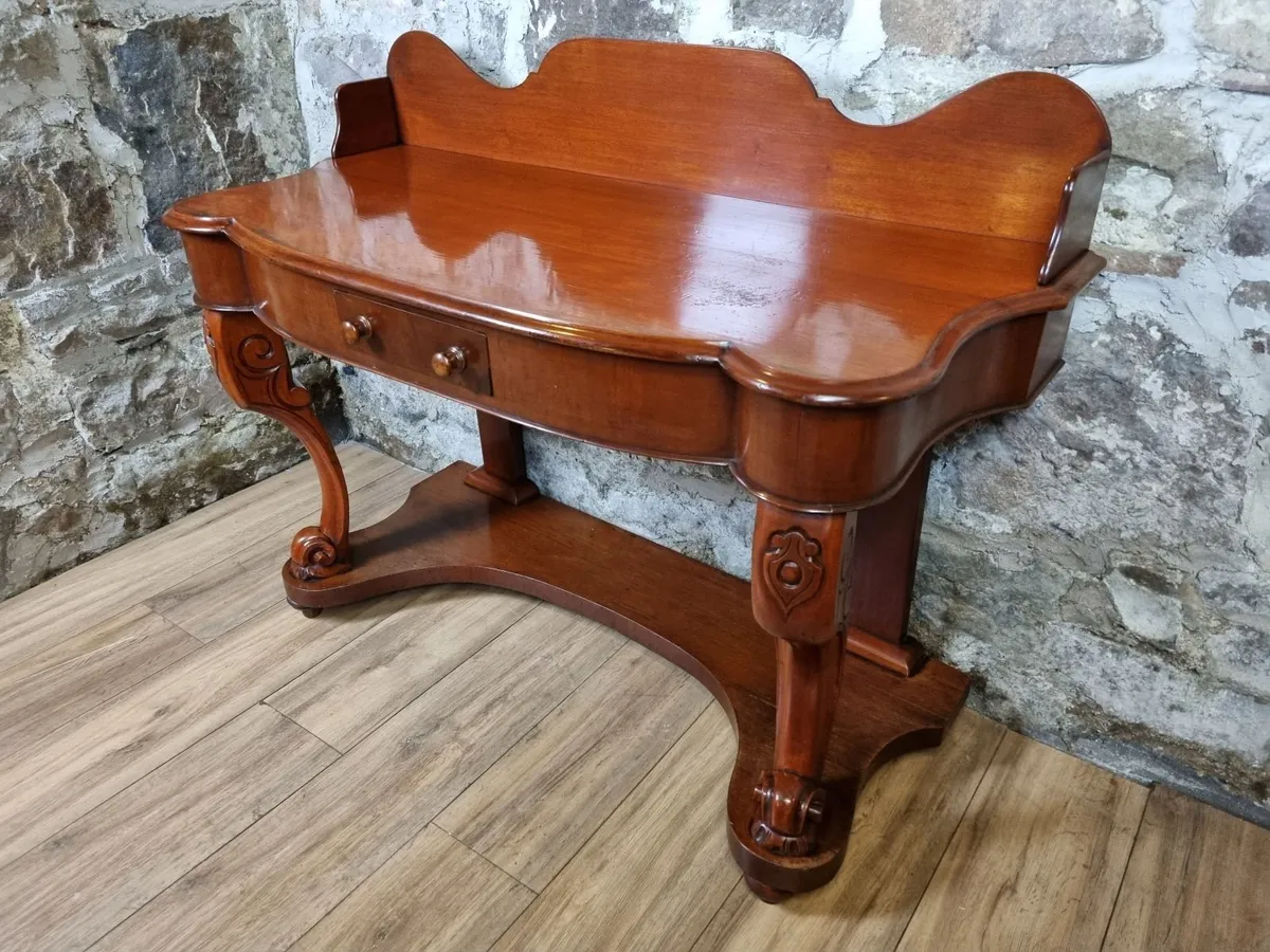 Victorian Mahogany Console Table- Circa 1860 - Image 2