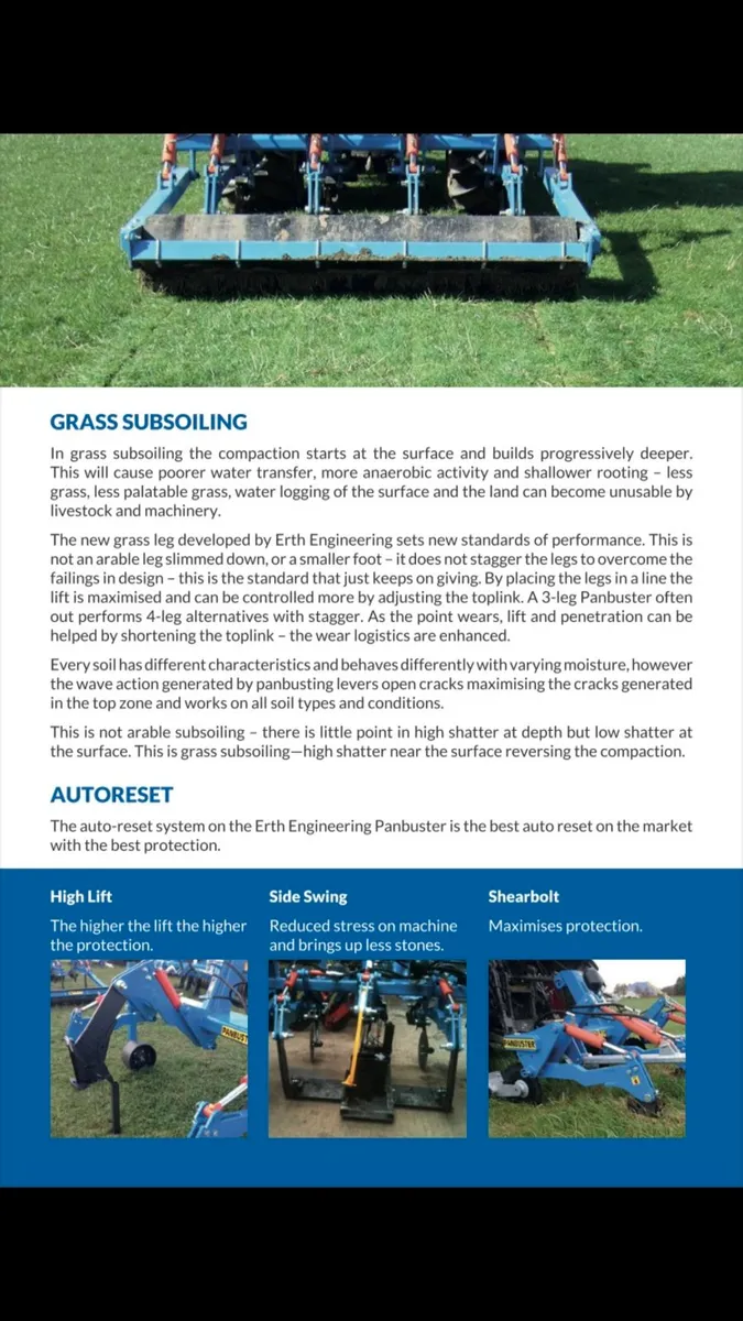 ERTH ENGINEERING PANBUSTER GRASSLAND AND ARABLE - Image 4