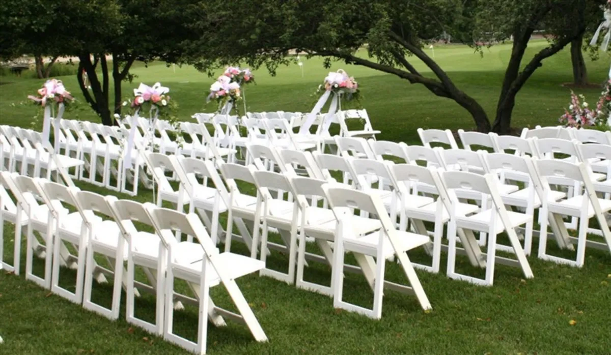 New Folding Padded Resin Chairs - Image 2