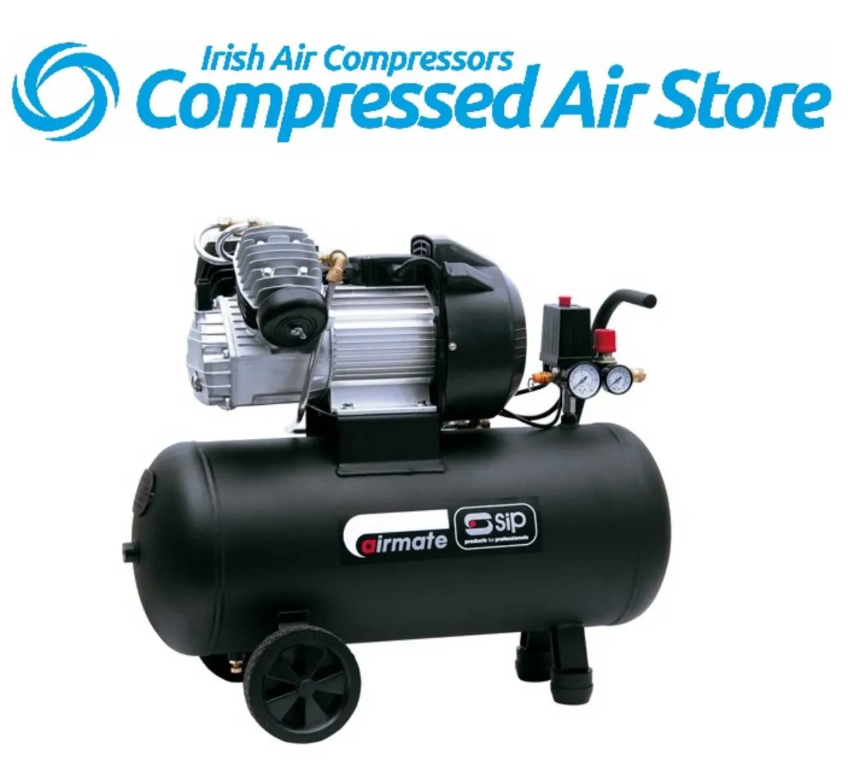 SIP 100L 3hp Compressor with 1/2" Impact Gun