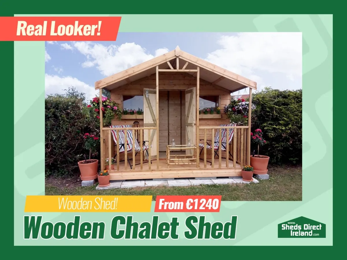 Wooden Chalet Shed