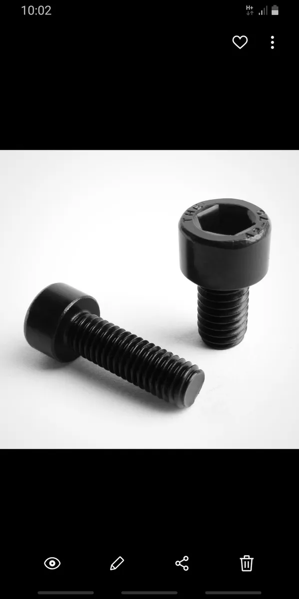 Black stainless steel carriage/cup head bolts/ fas - Image 4