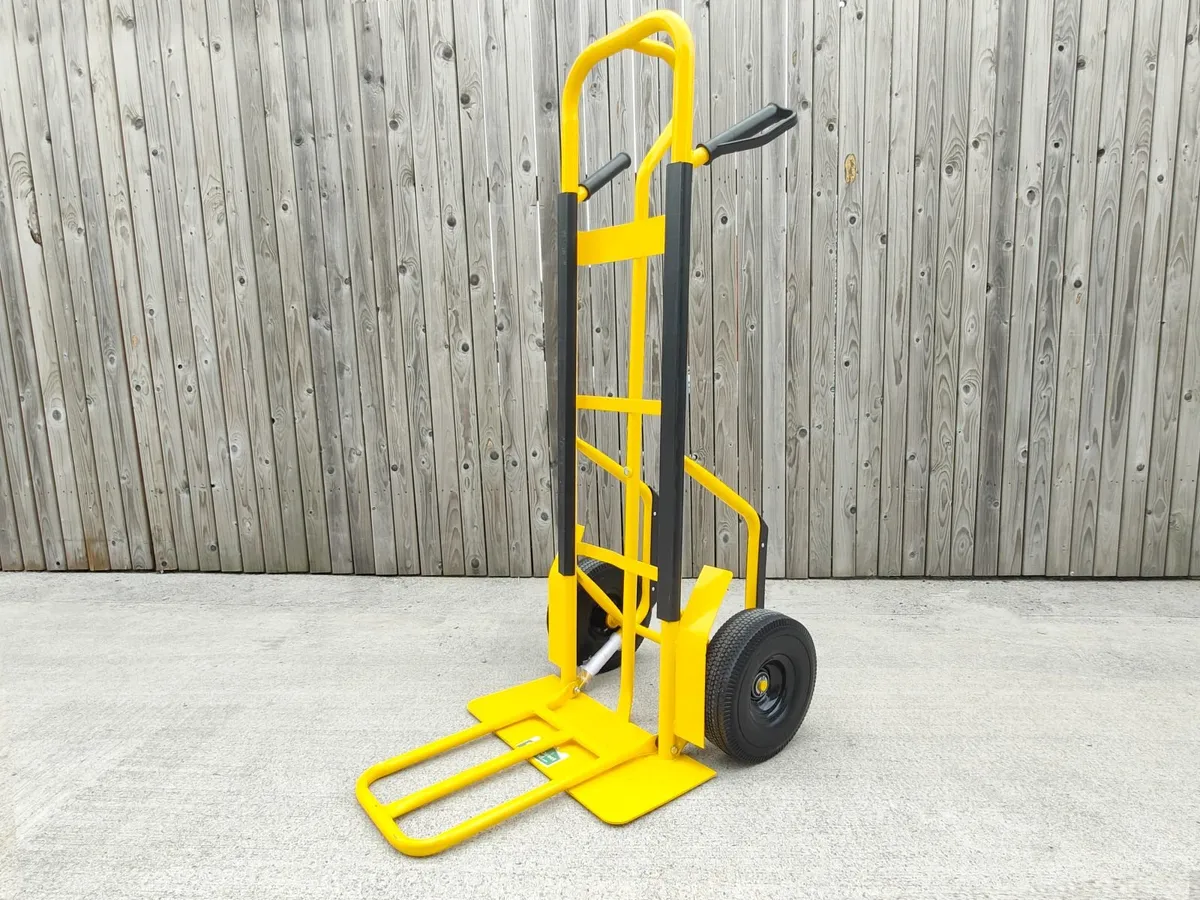 Industrial Hand Truck (Yellow) with extendable plate (300kg) - Image 2