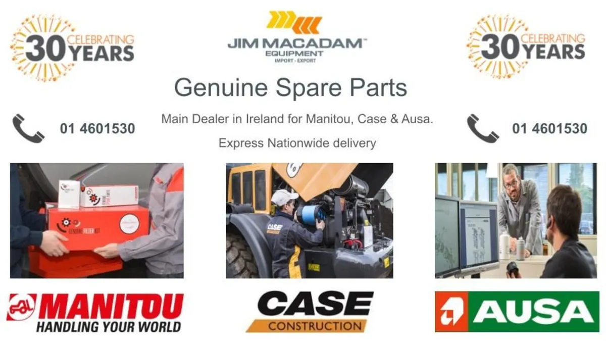 GENUINE SPARE PARTS FROM MAIN DEALER. MANITOU - CASE - AUSA