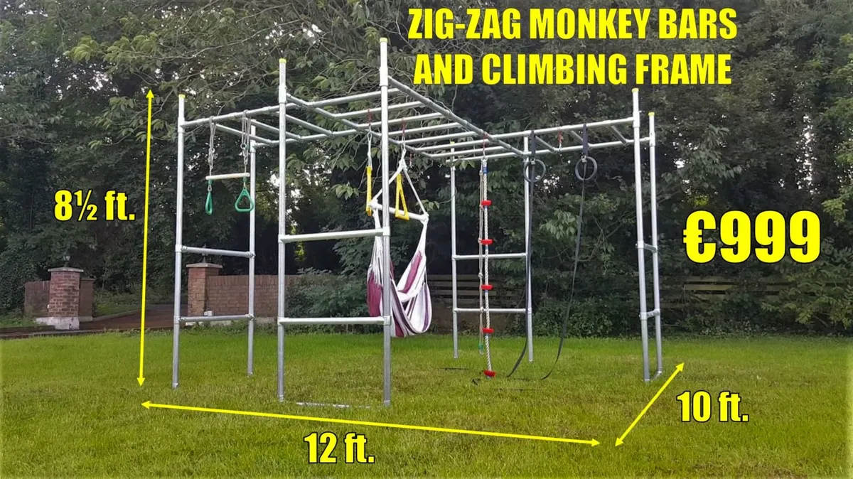 FEBI Zig-Zag Monkey Bars and Climbing Frame - Image 1