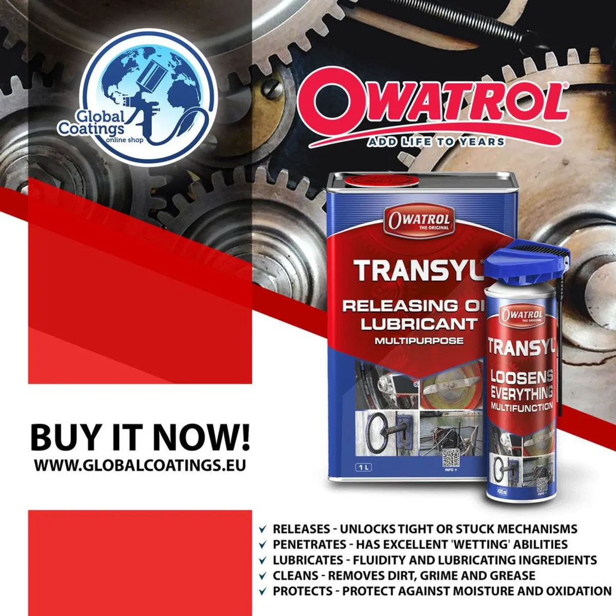 Professional Lubricating and Penetrating Oil Transyl by OWATROL... The Most Powerful Available! - Image 1