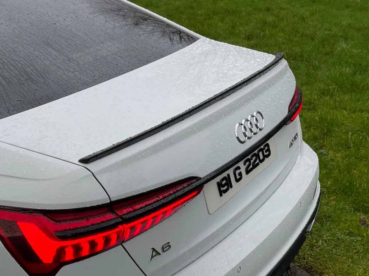 2019 + Audi A6 saloon boot spoiler