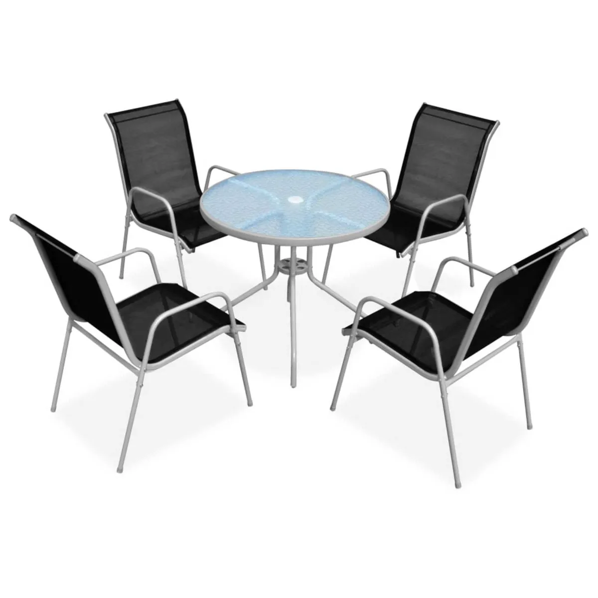 Outdoor steel on sale dining set