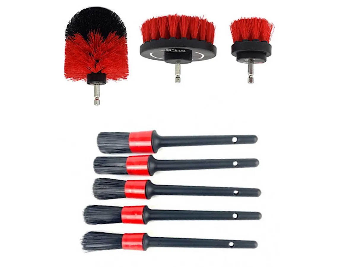 8pc Cleaning & Detailing Brush Kit - Image 1