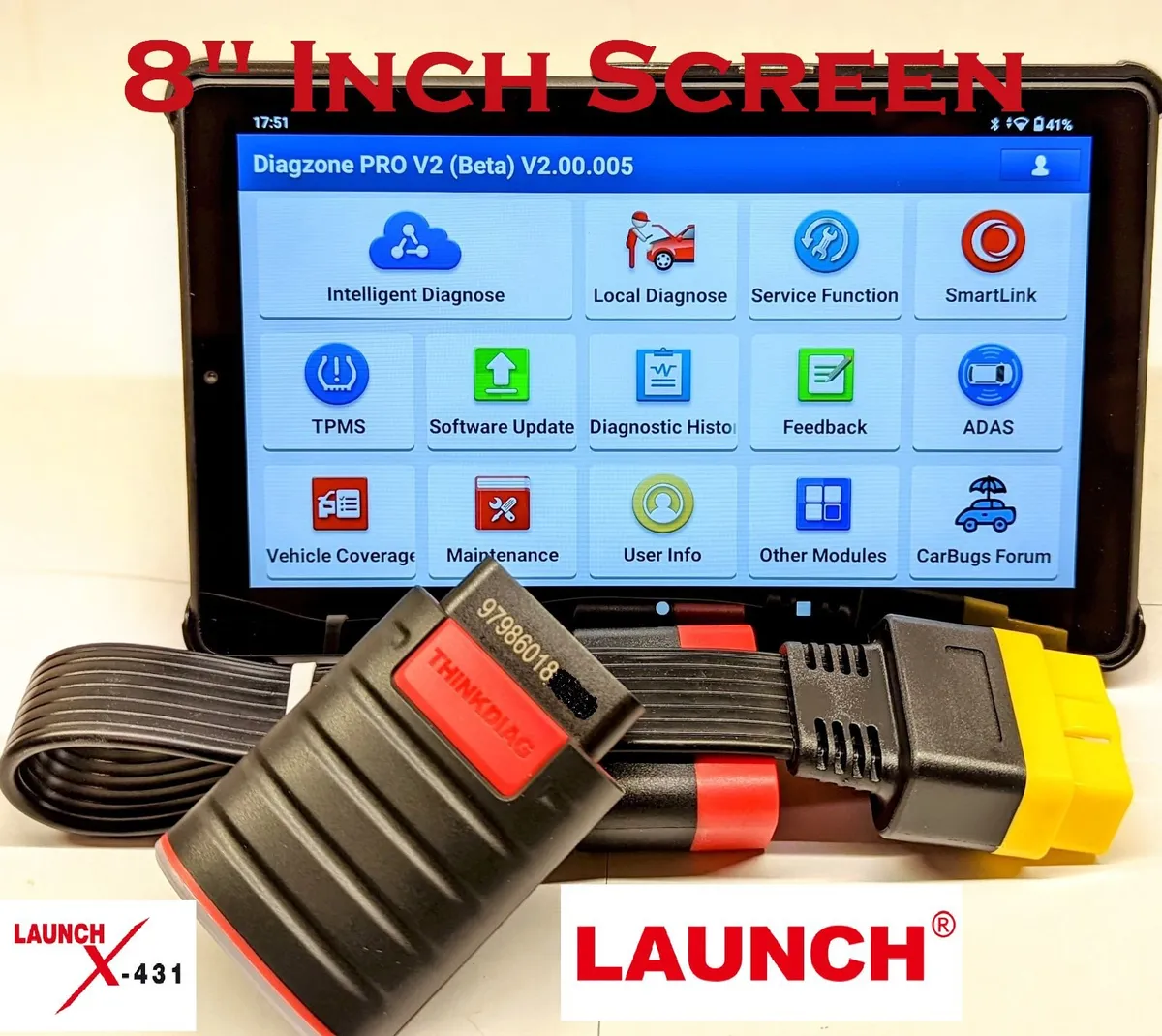 Launch X431 Thinkdiag Pro 8" Pro Diagnostic Set - Image 1