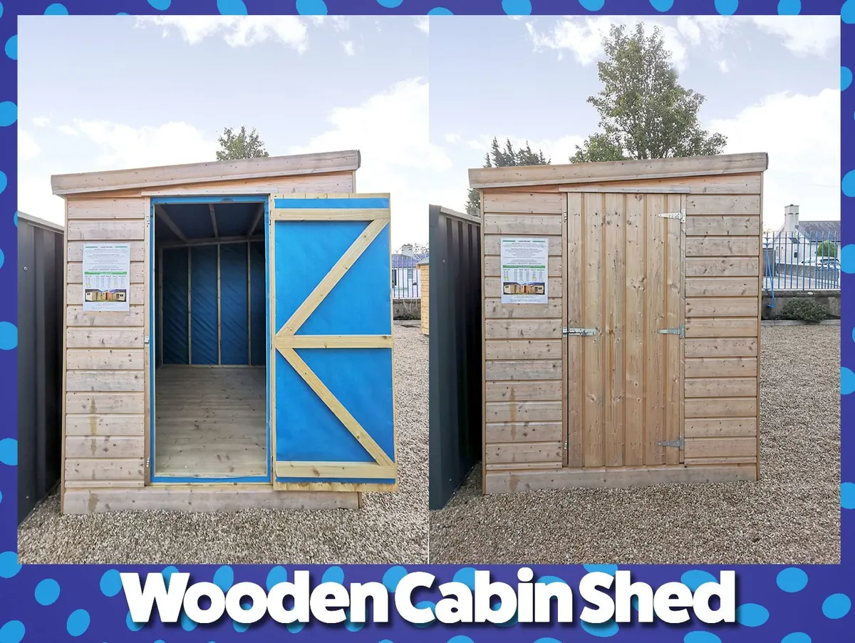 Wooden Cabin Shed - Image 1