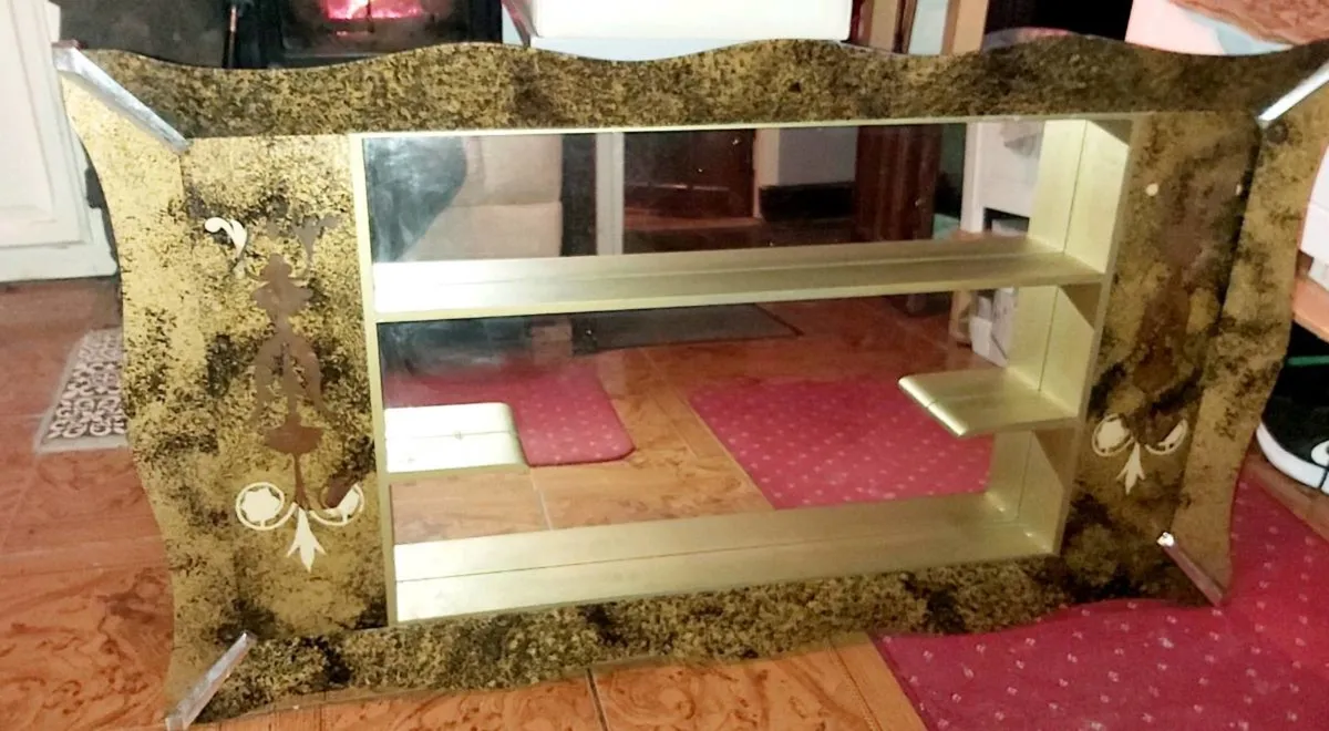 Original TURNER 60s shadow box mirror shelves - Image 2