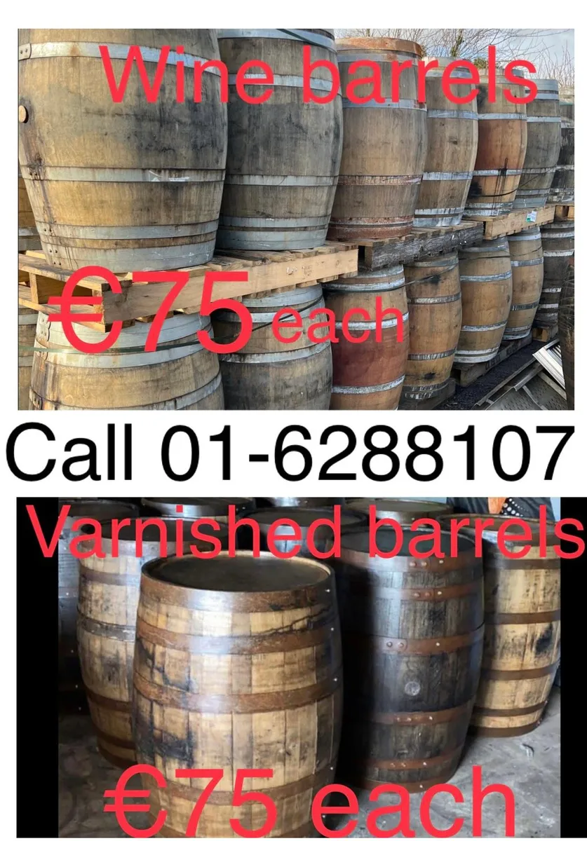 Barrels- Full barrels now only €45